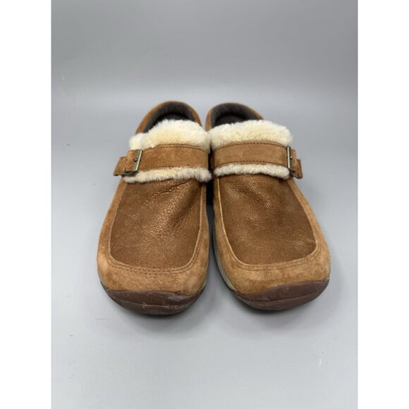 Merrell Encore Buckle Womens Size 8 Puff Cocoa Brown Closed Toe Slip On Clogs - Picture 4 of 7